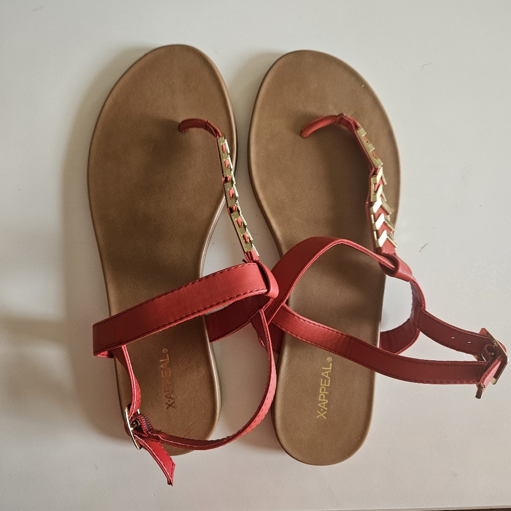 Xappeal Women's Red Size 9.5 Sandals